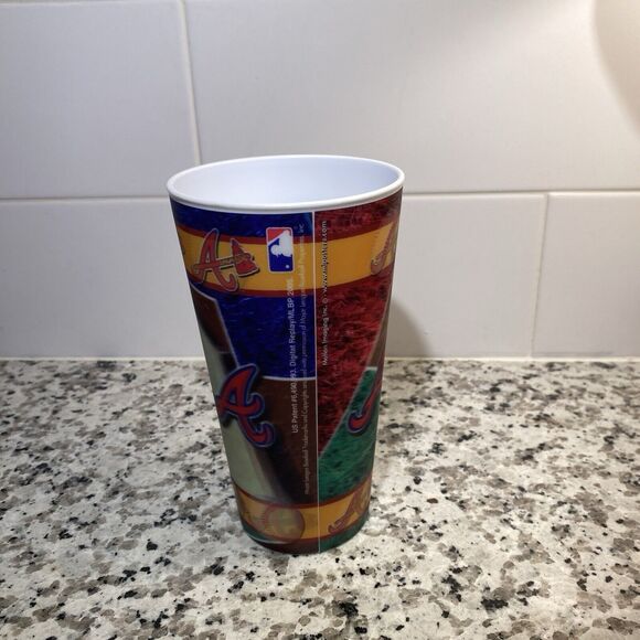 Atlanta Braves & Falcons Lenticular Hologram Logo Plastic Cups MLB / NFL - Picture 3 of 7
